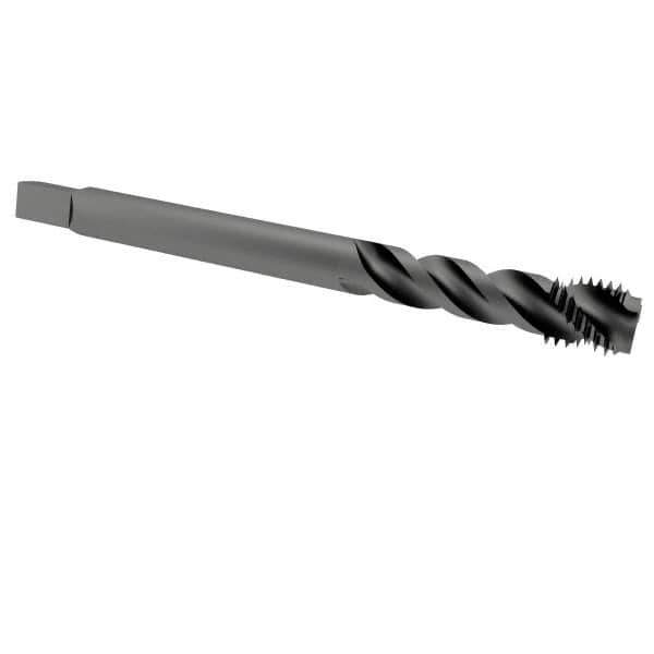 OSG - 1/2-13 UNC 3 Flute 2B Modified Bottoming Spiral Flute Tap - Vanadium High Speed Steel, Oxide Finish, 110mm OAL, Right Hand Flute, Right Hand Thread - Eagle Tool & Supply