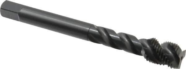 OSG - 1/2-20 UNF 3 Flute 2B Modified Bottoming Spiral Flute Tap - Vanadium High Speed Steel, Oxide Finish, 100mm OAL, Right Hand Flute, Right Hand Thread - Eagle Tool & Supply