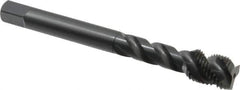 OSG - 1/2-20 UNF 3 Flute 2B Modified Bottoming Spiral Flute Tap - Vanadium High Speed Steel, Oxide Finish, 100mm OAL, Right Hand Flute, Right Hand Thread - Eagle Tool & Supply