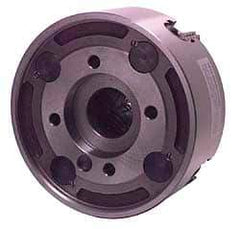 Bison - 4 Jaws, 10" Diam, Independent Manual Lathe Chuck - A2-6 Mount Spindle, Reversible, 1,500 Max RPM, 2.559" Through Hole Diam, Cast Iron - Eagle Tool & Supply
