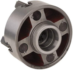 Bison - 4 Jaws, 16" Diam, Independent Manual Lathe Chuck - L-2 Mount Spindle, Reversible, 3-15/16" Through Hole Diam, Cast Iron - Eagle Tool & Supply