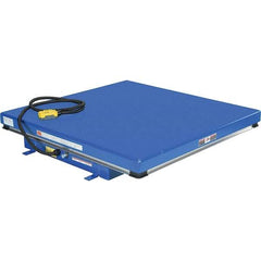 Vestil - 3,000 Lb Capacity Hydraulic Scissor Lift - 7" to 43" Lift Height, 48" Platform Length x 48" Platform Width - Eagle Tool & Supply