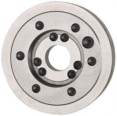 Bison - Adapter Back Plate for 12-1/2" Diam Independent & Self Centering Lathe Chucks - A1/A2-6 Mount, 4.06" Through Hole Diam, 4.19mm ID, 12.52" OD, 1.3" Flange Height - Eagle Tool & Supply