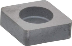 Kennametal - 1/2" Inscribed Circle, Diamond (Shape) Turning Shim for Indexables - 0.1925" Thick, ICSN Shim Style, Negative Rake - Eagle Tool & Supply