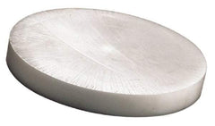 Made in USA - 6 Inch Diameter, 6 Inch Thick, Plastic Disc - Natural, Acetal - Eagle Tool & Supply