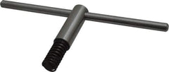 Bison - 6, 8" Chuck Diam Compatibility, Lathe Chuck Key - Compatible with 3-Jaw Chucks, 4-Jaw Chucks, 6-Jaw Chucks, Self Ejecting, 3-15/16" Body Length, 0.4331" Actual Key Square Size - Eagle Tool & Supply