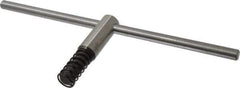 Bison - 16" Chuck Diam Compatibility, Lathe Chuck Key - Compatible with 4-Jaw Chucks, Self Ejecting, 5-33/64" Body Length, 0.6693" Actual Key Square Size - Eagle Tool & Supply