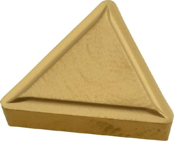 Kennametal - TPMR322 Grade KC850 Carbide Turning Insert - TiC/TiCN/TiN Finish, 60° Triangle, 3/8" Inscr Circle, 1/8" Thick, 1/32" Corner Radius - Eagle Tool & Supply