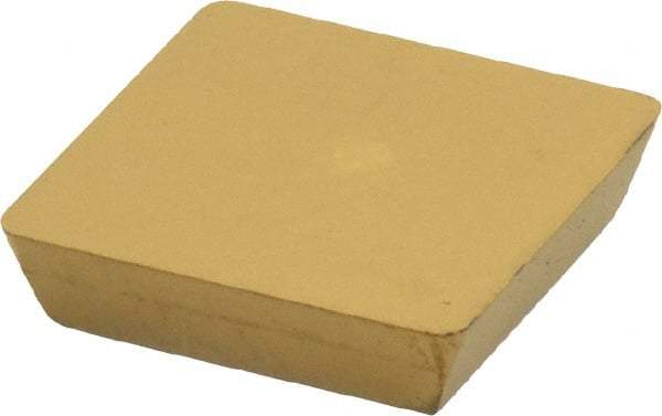 Kennametal - SEG422 Grade KC725M Carbide Milling Insert - TiN/TiCN/TiN Finish, 1/8" Thick, 1/2" Inscribed Circle, 1/32" Corner Radius - Eagle Tool & Supply