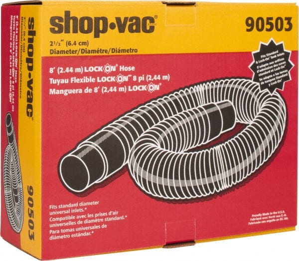 Shop-Vac - 8' Hose Length, 2-1/2" Hose - Eagle Tool & Supply