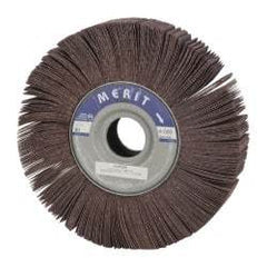 Merit Abrasives - 10" Diam, 80 Grit Aluminum Oxide Unmounted Flap Wheel - 1-3/4" Hole, 2" Wide, Coated, Medium Grade, 4,000 Max RPM , Cloth Backing - Eagle Tool & Supply