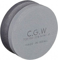 Camel Grinding Wheels - 4" Long x 4" Wide x 1-1/2" Thick, Silicon Carbide Sharpening Stone - Round, Fine Grade, 150 Grit - Eagle Tool & Supply
