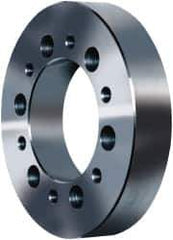 Pratt Burnerd America - Adapter Back Plate for 8" Diam Self Centering Lathe Chucks - A1/A2-5 Mount, 2-1/4" Through Hole Diam, Steel - Eagle Tool & Supply