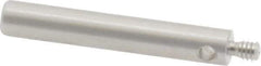 Fowler - M2 Female and Male Connection, 3mm Stem Diameter, Stainless Steel, CMM Stylus Extension - 20mm Overall Length, 4mm Outer Diameter, For Use with CMM Touch Trigger Probes - Eagle Tool & Supply