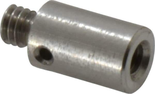Fowler - M3 Female, M4 Male, Stainless Steel, CMM Thread Adapter - 10mm Long - Eagle Tool & Supply