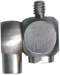 Fowler - M2 Female, M2 Male, Stainless Steel, CMM Swivel Adapter - 8mm Long, Includes 8mm Swivel Knuckle Adapter - Eagle Tool & Supply