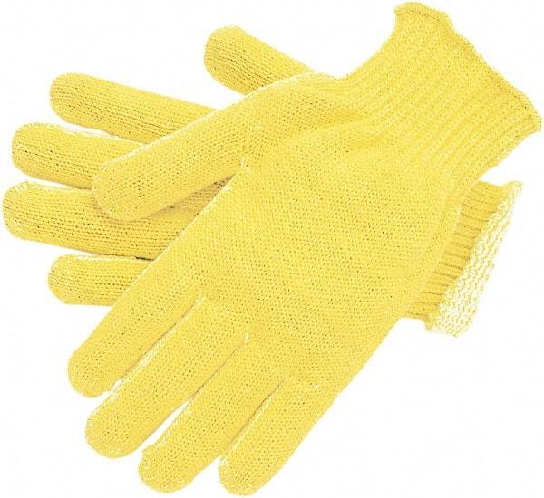 MCR Safety - Size S, ANSI Cut Lvl A2, Cut Resistant Gloves - Yellow - Eagle Tool & Supply