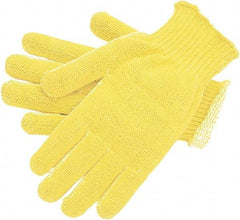 MCR Safety - Size L, ANSI Cut Lvl A2, Cut Resistant Gloves - Yellow - Eagle Tool & Supply