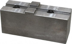 H & R Manufacturing - 15" Chuck Capacity, Tongue & Groove Attachment, Square Soft Lathe Chuck Jaw - Steel, 3" Btw Mount Hole Ctrs, 5-5/8" Long x 2" Wide x 2-5/16" High, 1/2" Groove - Eagle Tool & Supply