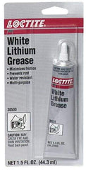 Loctite - 1.5 oz Cartridge Lithium General Purpose Grease - White, 380°F Max Temp, - Eagle Tool & Supply