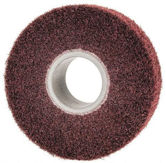 3M - 6" Diam Aluminum Oxide Finishing Flap Wheel - 2" Hole, 2" Wide, Density 7, Nonwoven, Medium Grade, 3,400 Max RPM - Eagle Tool & Supply