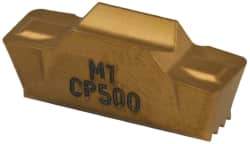 Seco - LCMF, 0.197" Cutting Width, MT, CP500 Grade, Double End Multi-Directional Turning Insert - TiAlN, TiN Coated - Eagle Tool & Supply