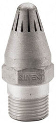 Silvent - Blow Gun High Force Nozzle - 3/8 MPT, 1.81" Hose Length, Aluminum, 145 psi, 238°F - Eagle Tool & Supply