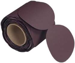 3M - 6" Diam, 80 Grit Aluminum Oxide Adhesive PSA Disc - Medium Grade, X Weighted Cloth Backing, For Bench Top Motors, Random Orbital Sanders - Eagle Tool & Supply
