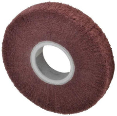 3M - 6" Diam Aluminum Oxide Finishing Flap Wheel - 2" Hole, 1" Wide, Density 3, Nonwoven, Very Fine Grade, 3,400 Max RPM - Eagle Tool & Supply