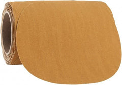 3M - 8" Diam, 120 Grit FEPA, Aluminum Oxide Adhesive PSA Disc - Fine Grade, Gold, F Weighted Backing, Flexible, Use with Random Orbital Sanders - Eagle Tool & Supply