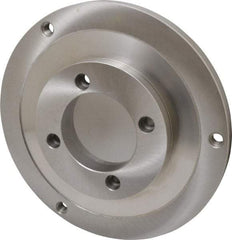 Bison - Adapter Back Plate for 12-1/2" Diam Self Centering Lathe Chucks - A2-6 Mount, 4.055" Through Hole Diam, 7.076mm ID, 12.04" OD, 3/4" Flange Height, Steel - Eagle Tool & Supply