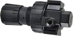 Parker - 1/4 NPT Port, 53 CFM, Zinc Compact Regulator - 2 to 125 psi Range, 250 Max psi Supply Pressure, 1/4" Gauge Port Thread, 2.81" Wide x 6.08" High - Eagle Tool & Supply