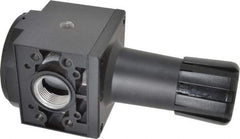 Parker - 1 NPT Port, 300 CFM, Aluminum Heavy-Duty Regulator - 2 to 125 psi Range, 250 Max psi Supply Pressure, 1/4" Gauge Port Thread, 3.62" Wide x 8.46" High - Eagle Tool & Supply