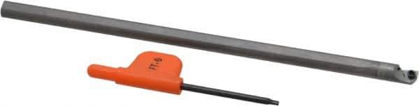 Kennametal - 0.285" Min Bore Diam, 6" OAL, 1/4" Shank Diam, GCBIW Indexable Boring Bar - 2-1/2" Max Bore Depth, WP.. Insert, Screw Holding Method - Eagle Tool & Supply
