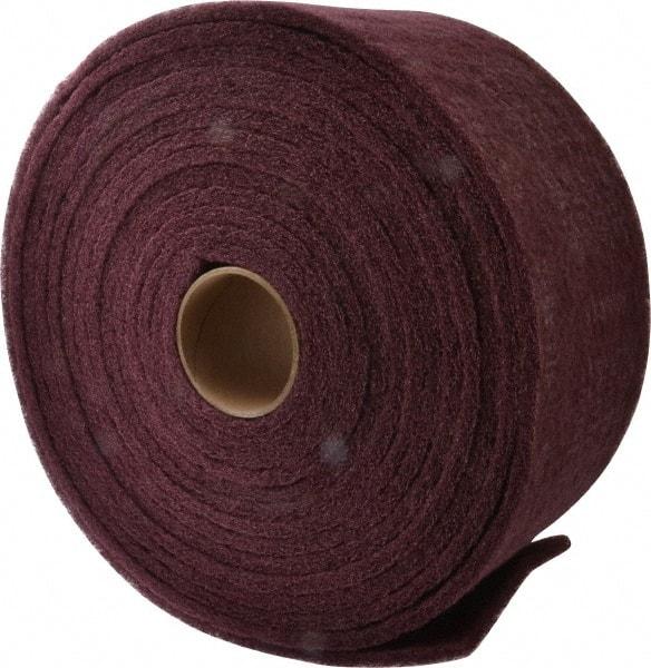 3M - 30' Long x 6" Wide Nonwoven Roll - Very Fine Grade, Purple, Aluminum Oxide - Eagle Tool & Supply