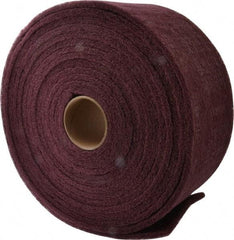 3M - 30' Long x 6" Wide Nonwoven Roll - Very Fine Grade, Purple, Aluminum Oxide - Eagle Tool & Supply