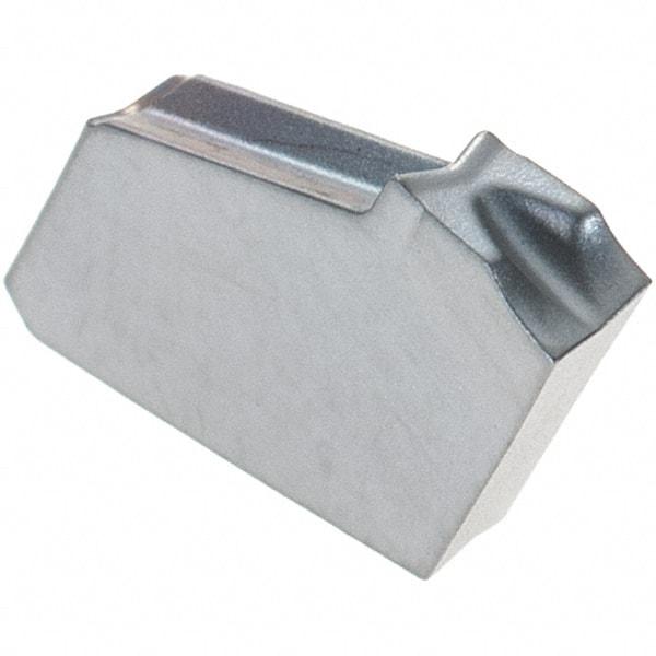 Iscar - GFR2 JS IC328 Grade, 0.0787" Cutting Width, Carbide Cutoff Insert - 10° Right Hand Lead Angle, 0.0008" Cnr Rad, TiN/TiCN Coated, Single End - Eagle Tool & Supply