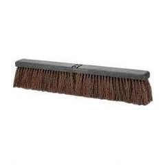 PRO-SOURCE - 24" Heavy Duty Palmyra Push Broom - 4" Bristle Length, Plastic Block, Bolt-On Handle Connection, Handle Sold Separately - Eagle Tool & Supply