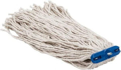 PRO-SOURCE - 1" White Head Band, X-Large Cotton Cut End Mop Head - 4 Ply, Screw On Connection, Use for Heavy Duty Floor Cleaning - Eagle Tool & Supply