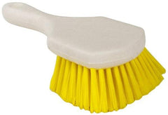 PRO-SOURCE - 1-1/2" Bristle Length, Polypropylene Utility Scrub Brush - 8-1/2" OAL, Plastic Block - Eagle Tool & Supply