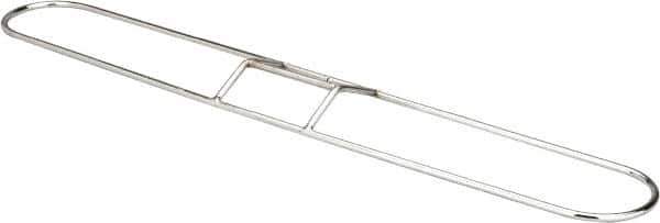 PRO-SOURCE - 24" Long x 3-1/4" Wide Chrome Plated Steel Dust Mop Frame - White, Clip-On - Eagle Tool & Supply