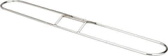 PRO-SOURCE - 24" Long x 3-1/4" Wide Chrome Plated Steel Dust Mop Frame - White, Clip-On - Eagle Tool & Supply