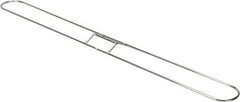 PRO-SOURCE - 36" Long x 3-1/4" Wide Chrome Plated Steel Dust Mop Frame - White, Clip-On - Eagle Tool & Supply