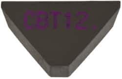 Kennametal - 3/8" Inscribed Circle, Triangle, CBT Chipbreaker for Indexables - 0.06" Thick, 0.159" Effective Width - Eagle Tool & Supply