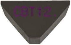 Kennametal - 3/8" Inscribed Circle, Triangle, CBT Chipbreaker for Indexables - 0.06" Thick, 0.159" Effective Width - Eagle Tool & Supply
