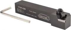 Hertel - CTGP, Left Hand Cut, 3/4" Shank Height x 3/4" Shank Width, Positive Rake Indexable Turning Toolholder - 4-1/2" OAL, TP..32. Insert Compatibility, Series Clamp Type - Eagle Tool & Supply