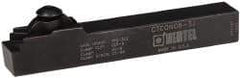 Hertel - CTCO, Neutral Cut, 0° Lead Angle, 1/2" Shank Height x 1/2" Shank Width, Neutral Rake Indexable Turning Toolholder - 3-1/2" OAL, TP.. 322 Insert Compatibility, Series Clamp Type - Eagle Tool & Supply