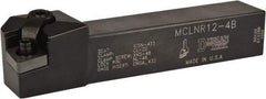 Dorian Tool - MCLN, Right Hand Cut, 5° Lead Angle, 3/4" Shank Height x 3/4" Shank Width, Negative Rake Indexable Turning Toolholder - 4-1/2" OAL, CN..43. Insert Compatibility, Series Multi-Option - Eagle Tool & Supply