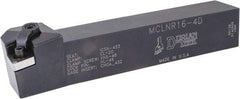 Dorian Tool - MCLN, Right Hand Cut, 5° Lead Angle, 1" Shank Height x 1" Shank Width, Negative Rake Indexable Turning Toolholder - 6" OAL, CN..43. Insert Compatibility, Series Multi-Option - Eagle Tool & Supply