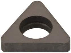 Made in USA - 3/8" Inscribed Circle, Triangle Shim for Indexables - Carbide, 1/8" Thick, ITSN Shim Style, Negative Rake - Eagle Tool & Supply